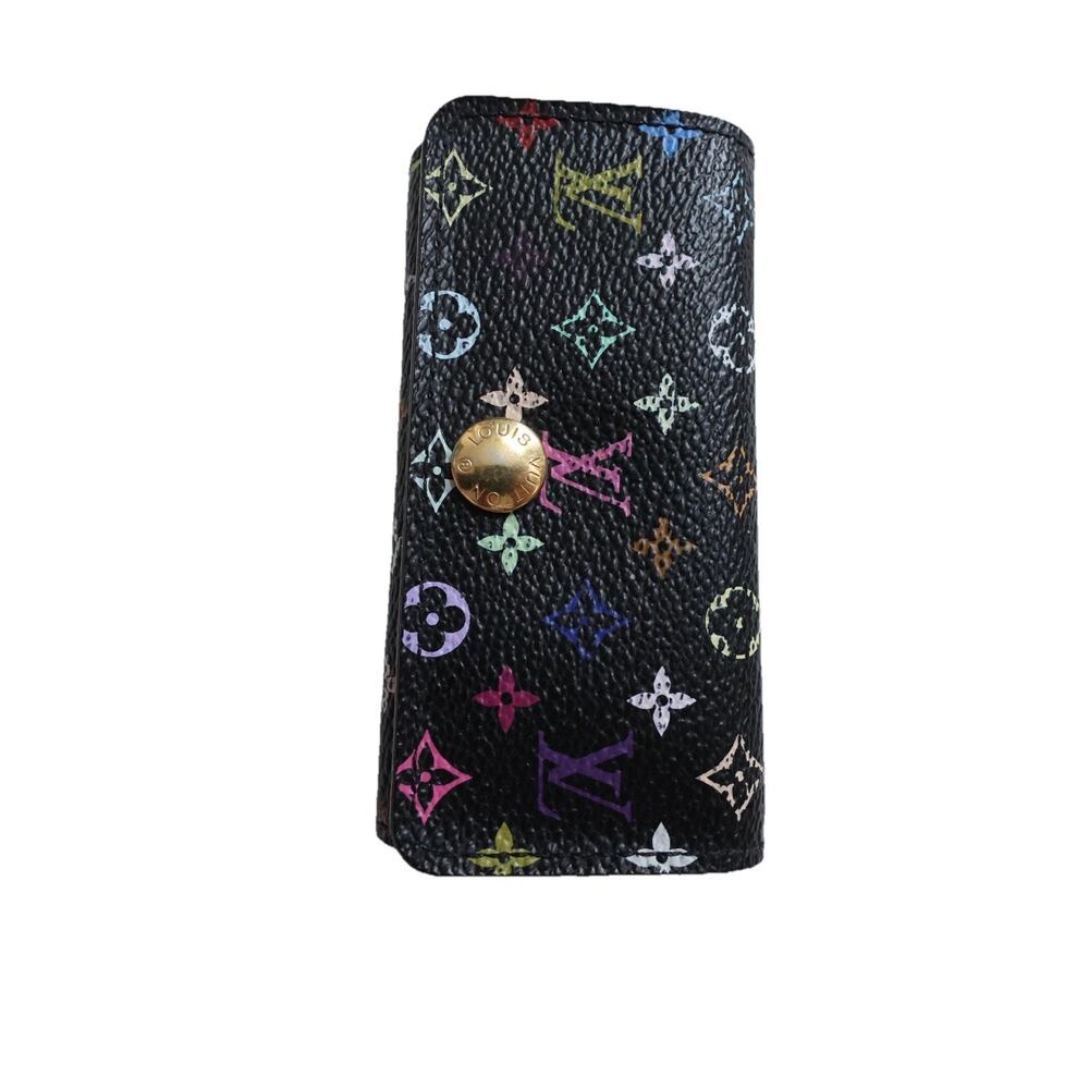Louis Vuitton x Takashi Murakami Multicolore 4-Key Holder – Black/Grenade - Picture 2 of 16